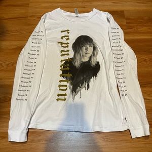 Taylor Swift Reputation Tour - City Names Long Sleeve Tee T-Shirt